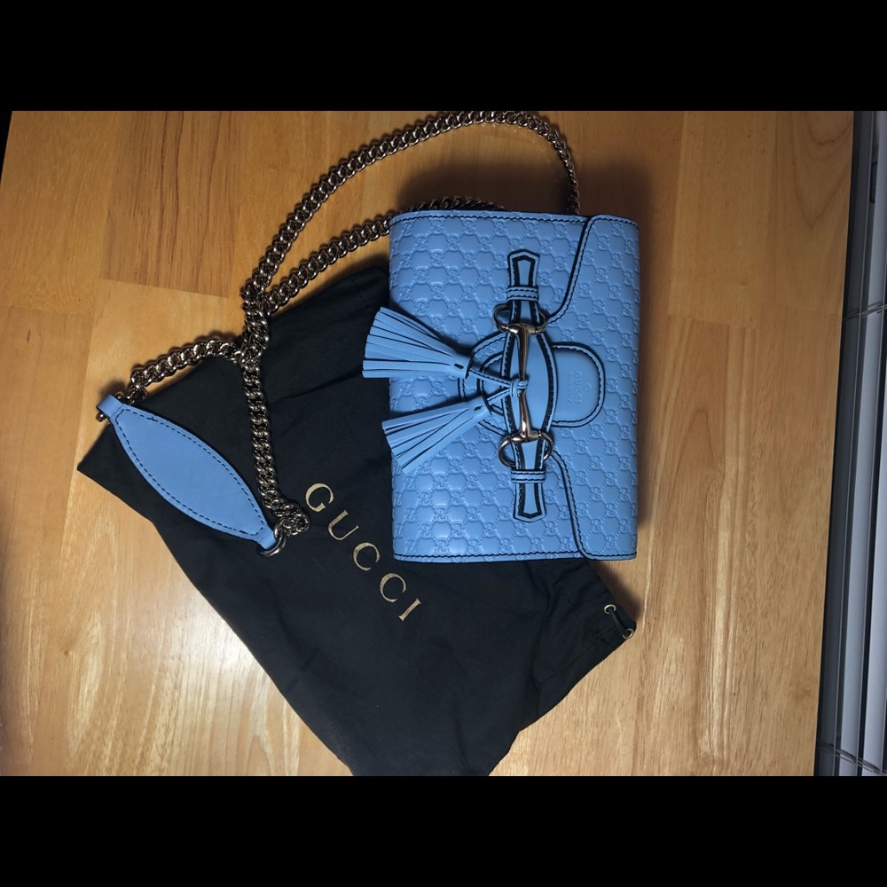 LIKE NEW EMILY GUCCISSIMA MINI SHOULDER BAG - Picture 1 of 8